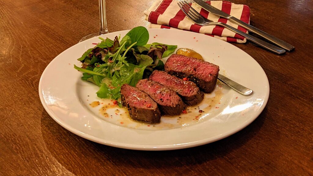 鹿肉ステーキ